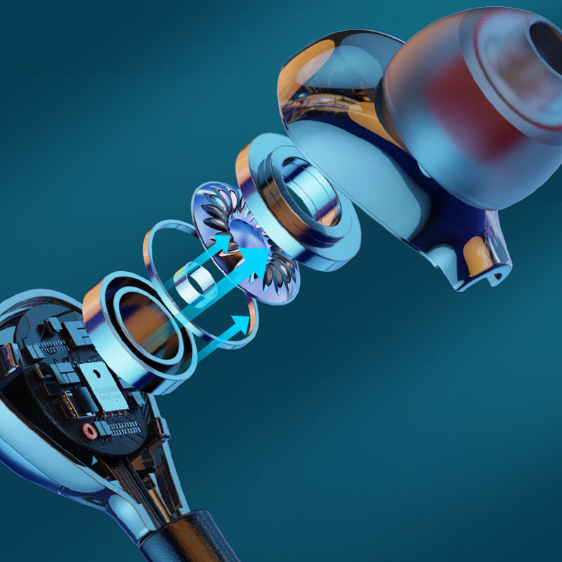 WEKOME YC06 Blackin Series - HiFi 3.5 mm laidinės ausinės (baltos)