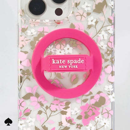 Kate Spade New York magnetinis žiedinis laikiklis – MagSafe pirštų laikiklis (Pom Pom Pink)