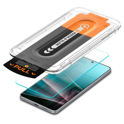 Spigen GLAS.TR EZ Fit Pro – grūdintas stiklas, skirtas „Samsung Galaxy S25 Edge“