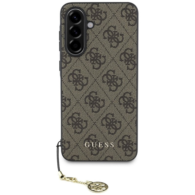 Guess 4G Charms kolekcija – dėklas Samsung Galaxy A56 5G (rudas)