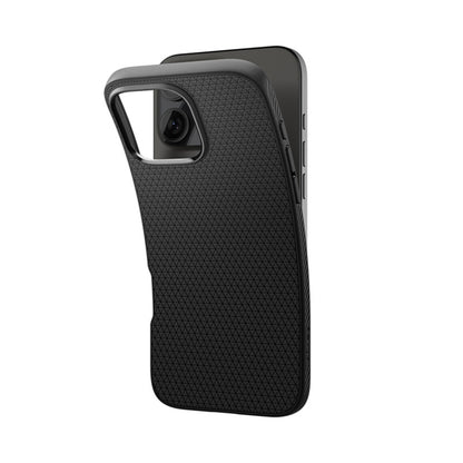 Spigen Liquid Air - dėklas, skirtas „iPhone 16 Pro“ („Matte Black“)