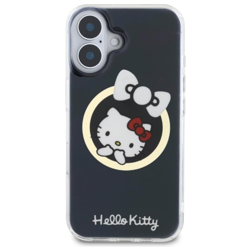Hello Kitty IML Fun Bow MagSafe - dėklas, skirtas iPhone 16 (juodas)