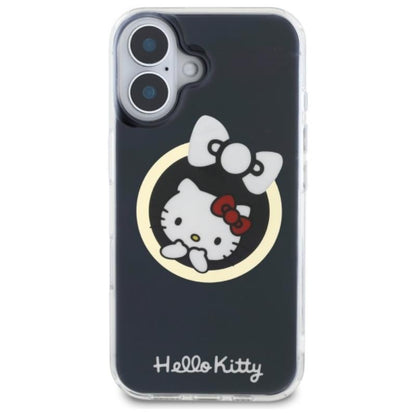 Hello Kitty IML Fun Bow MagSafe - dėklas, skirtas iPhone 16 (juodas)