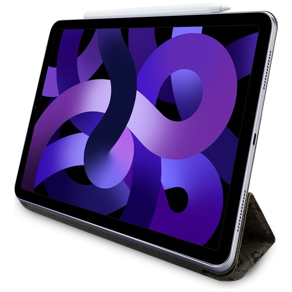 Guess Magnetic 4G Big Logo – Dėklas iPad Air 11" M3 (2025) / iPad Air 11" M2 (2024) (ruda)