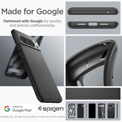 Spigen Liquid Air – Google Pixel 8 Pro dėklas (Juoda)