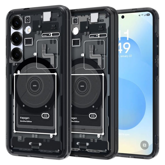 Spigen Ultra Hybrid Mag MagSafe - Dėklas Samsung Galaxy S25 (Zero One Black)