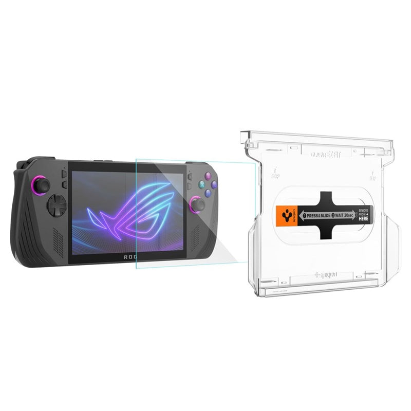 Spigen GLAS.TR EZ FIT 2 vnt. – Grūdintas stiklas, skirtas ASUS ROG Ally X (2 vnt.)