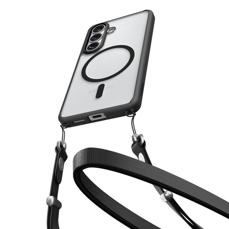 Spigen Ultra Hybrid Mag MagSafe - dėklas, skirtas Samsung Galaxy S26 (Matinis juodas)