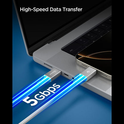 Spigen EB10010CC Essential – USB-C į USB-C PD laidas 100W 1m (baltas)