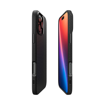 Spigen Liquid Air - dėklas, skirtas „iPhone 16 Pro“ („Matte Black“)