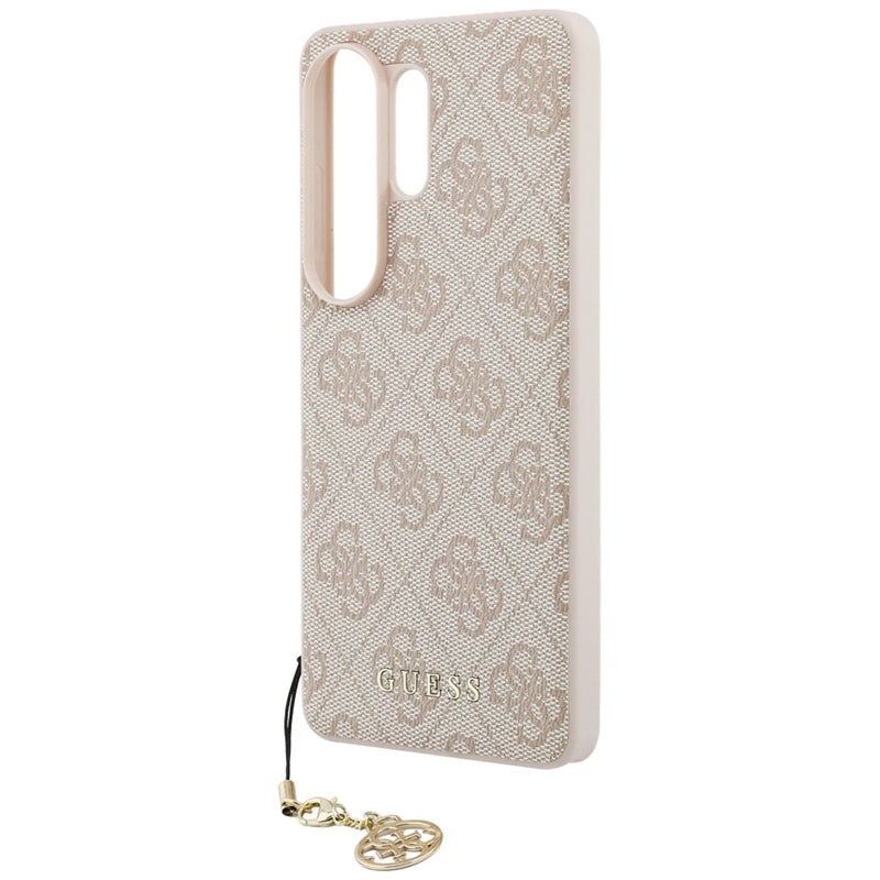 Guess 4G Classic Logo Charm MagSafe - Samsung Galaxy S26 Ultra dėklas (Rožinis)