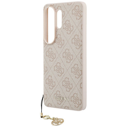 Guess 4G Classic Logo Charm MagSafe - Samsung Galaxy S26 Ultra dėklas (Rožinis)
