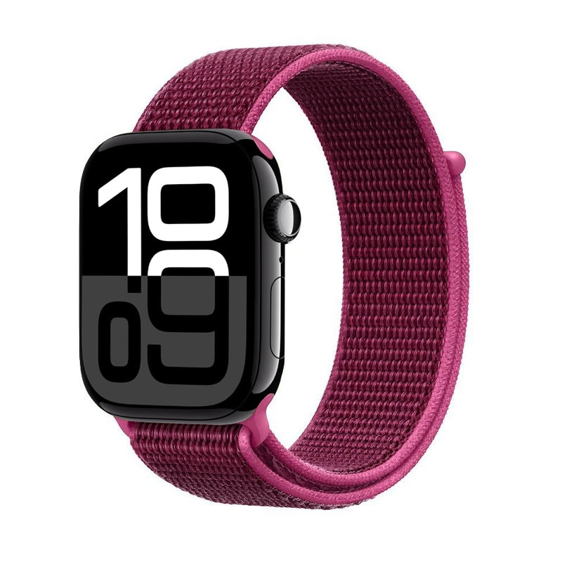 Crong Nailono sportinis dirželis Apple Watch 38/40/41/42 mm (Magenta Fusion)