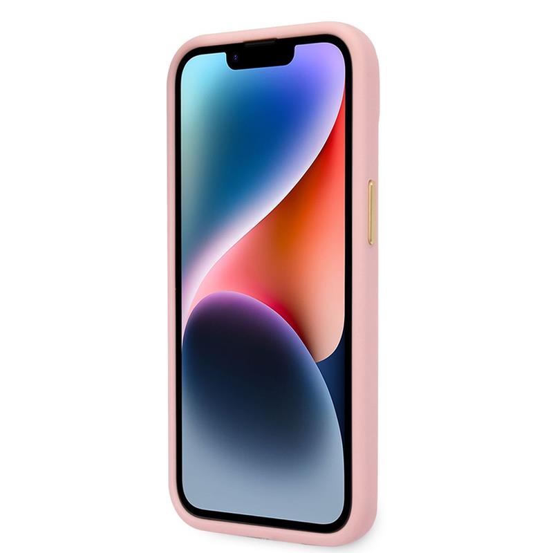 Guess Croco Collection - dėklas, skirtas iPhone 14 Plus (rožinė)