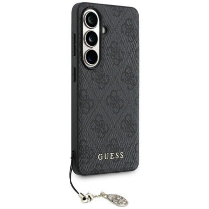 Guess 4G Classic Logo Charm MagSafe - Samsung Galaxy S26 dėklas (Juodas)