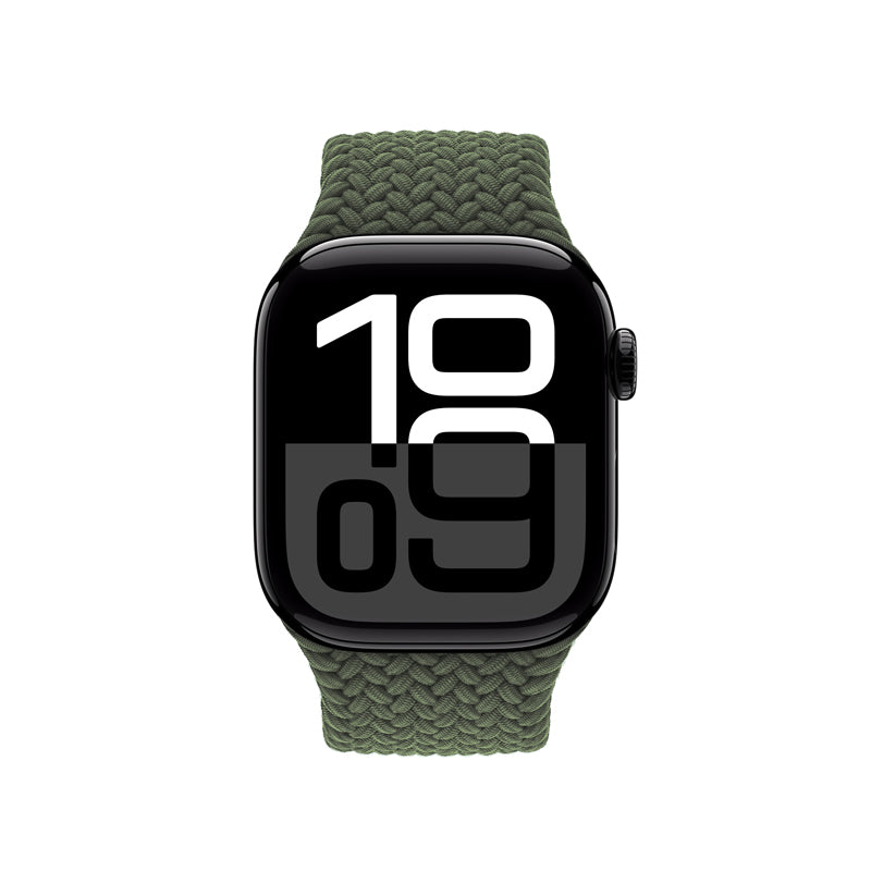 Crong Wave Band – Pintinė apyrankė skirta Apple Watch 44/45/46/49 mm (žalia)