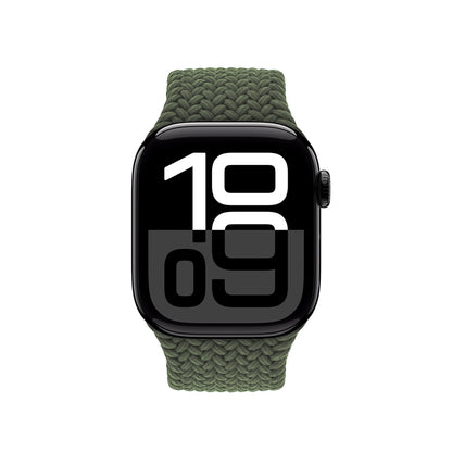 Crong Wave Band – Pintinė apyrankė skirta Apple Watch 44/45/46/49 mm (žalia)