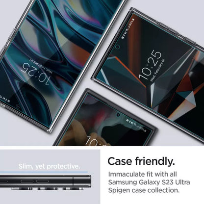 Spigen Neo Flex – Samsung Galaxy S23 Ultra apsauginė plėvelė 2 vnt. (Skaidri)
