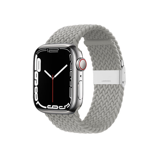 Crong Wave Band – Pinta apyrankė, skirta Apple Watch 38/40/41/42 mm (šviesiai pilka)