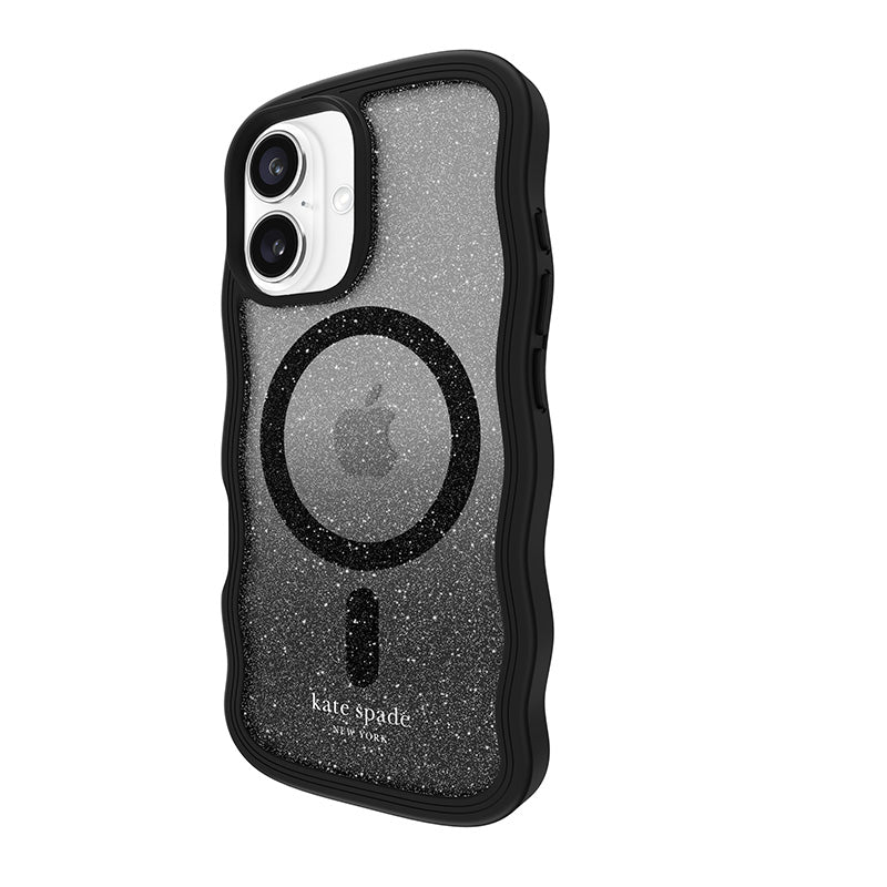 Kate Spade New York Wavy MagSafe – dėklas iPhone 16 (Nightfall)
