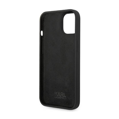 Karl Lagerfeld Silicone Ikonik Karl`s Head – dėklas, skirtas iPhone 14 Plus (juodas)