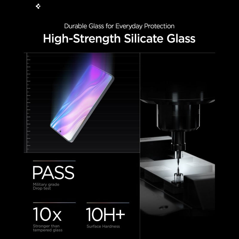 Spigen GLAS.TR EZ Fit Pro AC 2 vnt. – Antirefleksinis grūdintas stiklas, skirtas Samsung Galaxy S26 Ultra (2 vnt.)