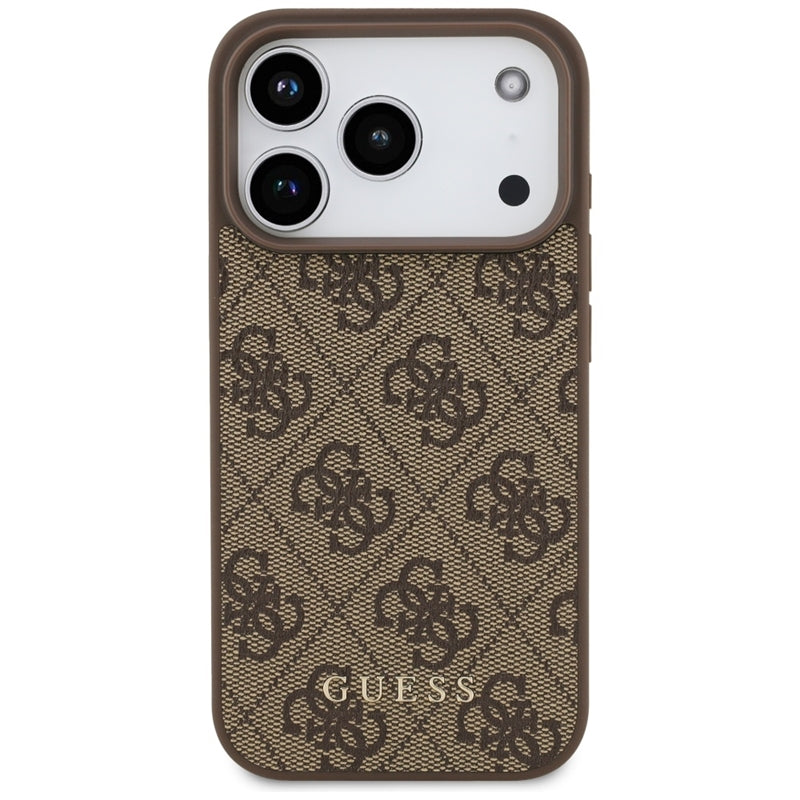 Guess 4G Classic - Dėklas iPhone 17 Pro (rudas)