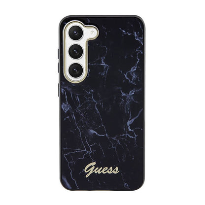 Guess Marble Collection - dėklas Samsung Galaxy S23+ (juodas)