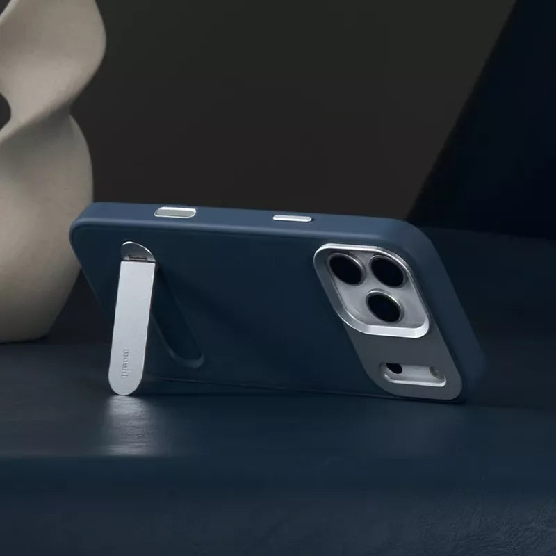 Moshi Kameleon MagSafe dėklas iPhone 17 Pro Max su stovėjimo funkcija (Midnight Gray)