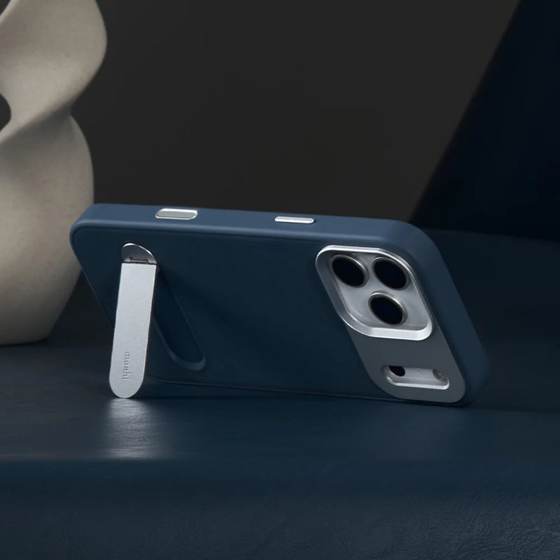 Moshi Kameleon MagSafe dėklas iPhone 17 Pro Max su stovėjimo funkcija (Midnight Gray)