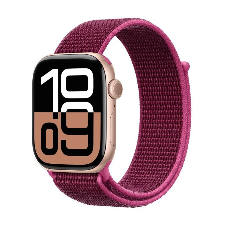 Crong Nailono sportinis dirželis Apple Watch 38/40/41/42 mm (Magenta Fusion)