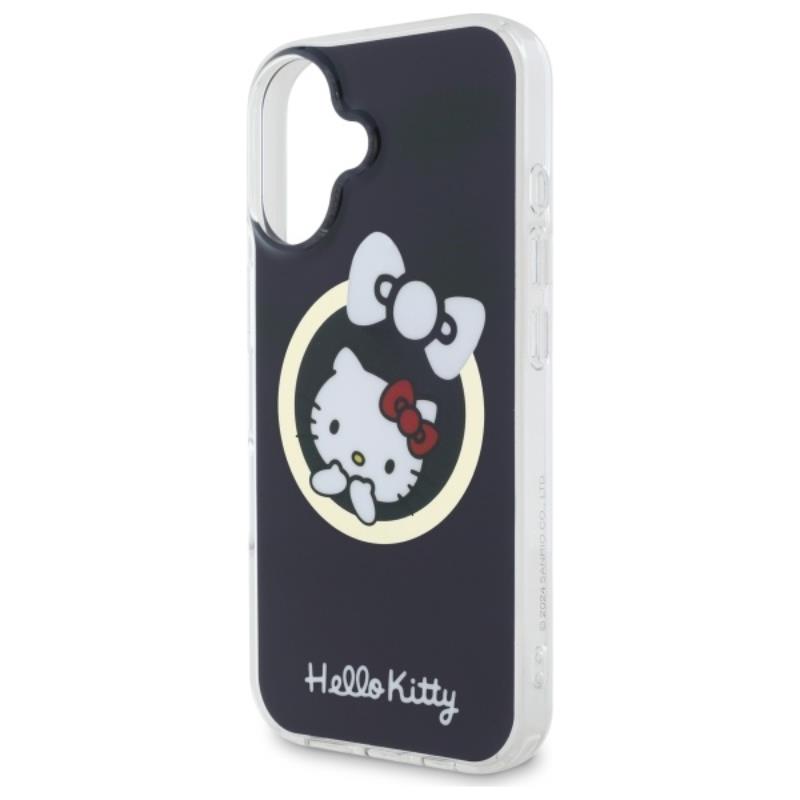 Hello Kitty IML Fun Bow MagSafe - dėklas, skirtas iPhone 16 (juodas)