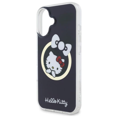Hello Kitty IML Fun Bow MagSafe - dėklas, skirtas iPhone 16 (juodas)