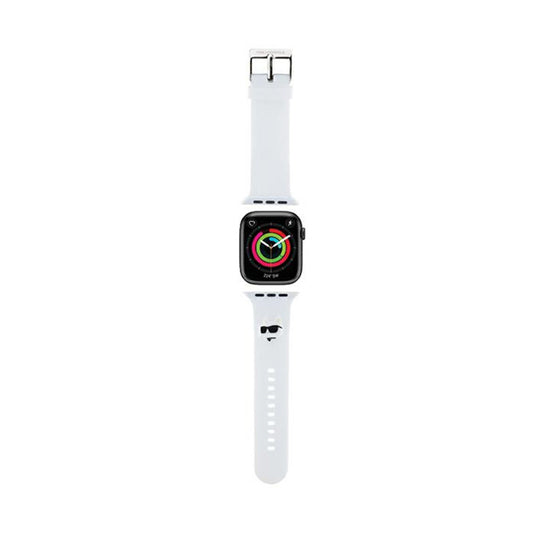Karl Lagerfeld 3D Rubber Choupette Head NFT - Apple Watch 42/44/45/49 mm apyrankė (balta)