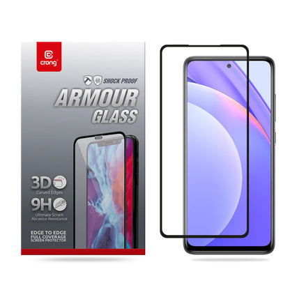 Crong 3D Armor Glass - 9H pilnos klijų grūdintas stiklas visam Xiaomi Mi 10T Lite ekranui