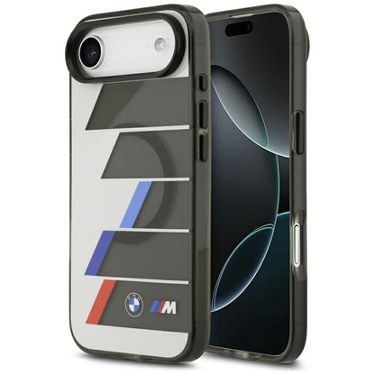 BMW M IML Metal Buttons Trispalvės Linijos MagSafe dėklas iPhone Air (antracito)