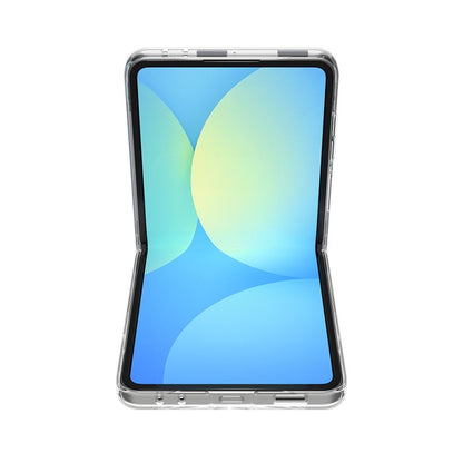 Spigen Airskin Mag MagSafe – dėklas, skirtas Samsung Galaxy Z Flip 7 (Skaidrus/Baltas)
