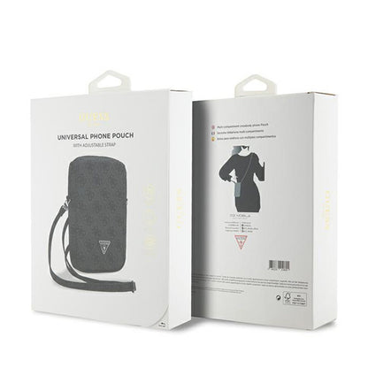 Guess Zip 4G Triangle – telefono krepšys (juodas)