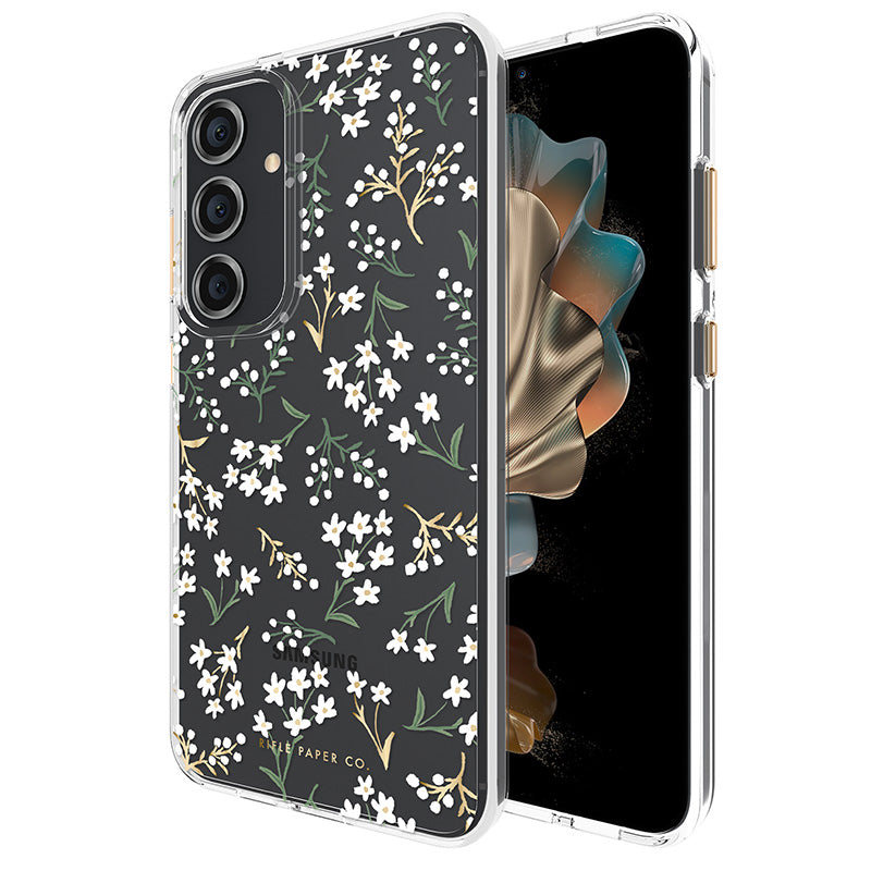 Rifle Paper Clear - Samsung Galaxy S24+ dėklas (Petite Fleurs)