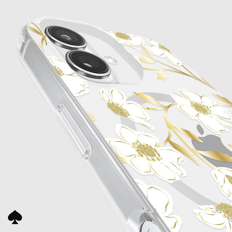 Kate Spade New York Protective Gems MagSafe – dėklas, skirtas „iPhone 16“ (Sunshine Floral)