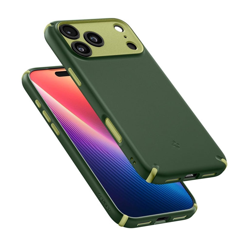 Spigen Nano Pop Hybrid Mag MagSafe dėklas, skirtas iPhone 17 Pro (Avo Green)