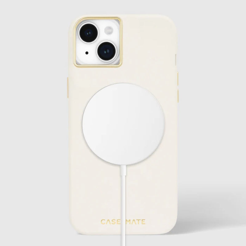 Case-Mate Silicone MagSafe - dėklas iPhone 15 Plus (smėlio spalvos)