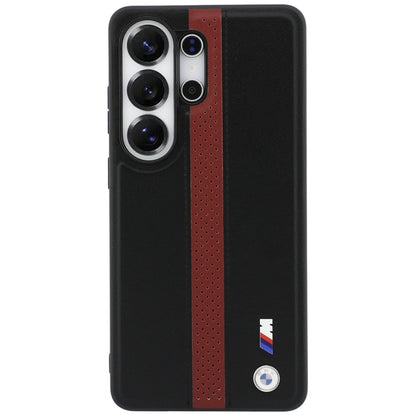 BMW M perforuota juostelės logotipo „MagSafe“ dėklas „Samsung Galaxy S26 Ultra“ (raudonas)