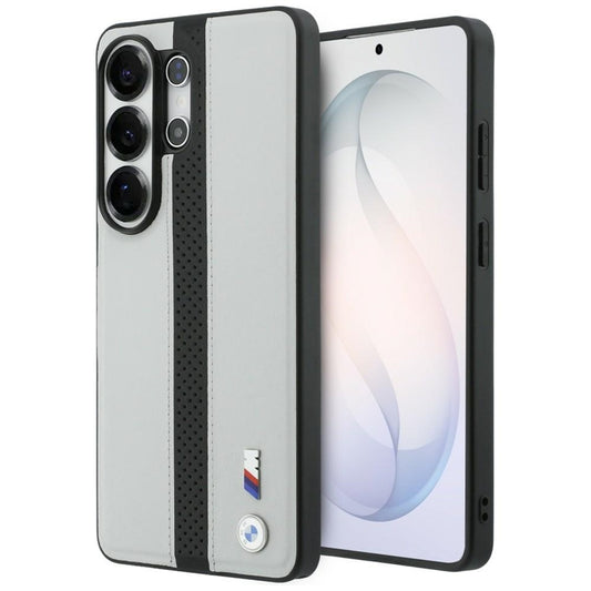 BMW M perforuota juostelės logotipo „MagSafe“ dėklas „Samsung Galaxy S26 Ultra“ (pilkos spalvos)