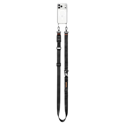 Spigen DA30M Dirželis Per Petį Crossbody – Universalus telefono dirželis / raištis (juodas)