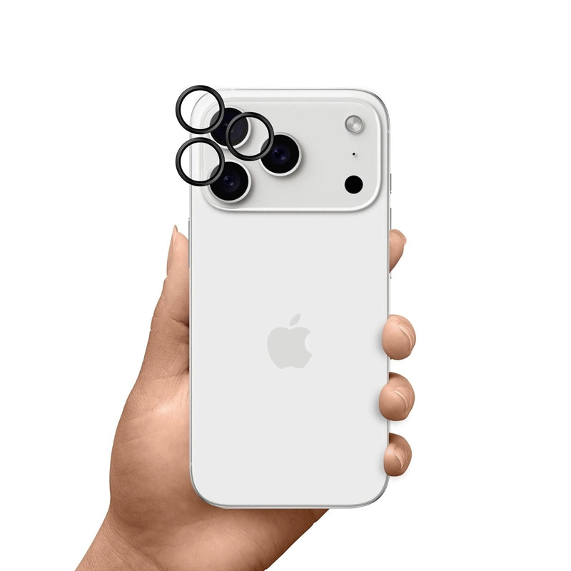 3mk HARDY Pro apsauga objektyvui - Kameros objektyvo stiklas, skirtas iPhone 17 Pro / iPhone 17 Pro Max (Juodas)