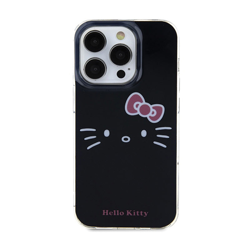 Hello Kitty IML Kitty Face – dėklas iPhone 15 Pro Max (juodas)