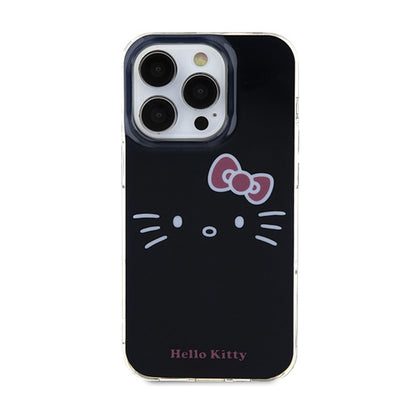 Hello Kitty IML Kitty Face – dėklas iPhone 15 Pro Max (juodas)