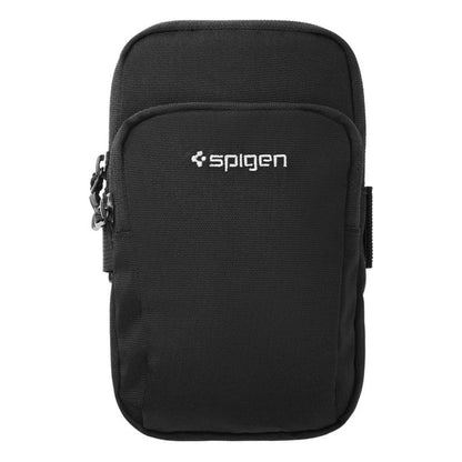 Spigen A702 Dynamic Shield sportinis dirželis / dėklas išmaniajam telefonui iki 6,9 colių (juodas)