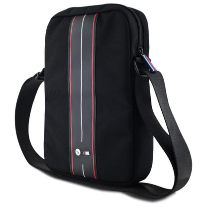 BMW Nylon raudona juosta – planšetinio kompiuterio krepšys 8" (juodas)